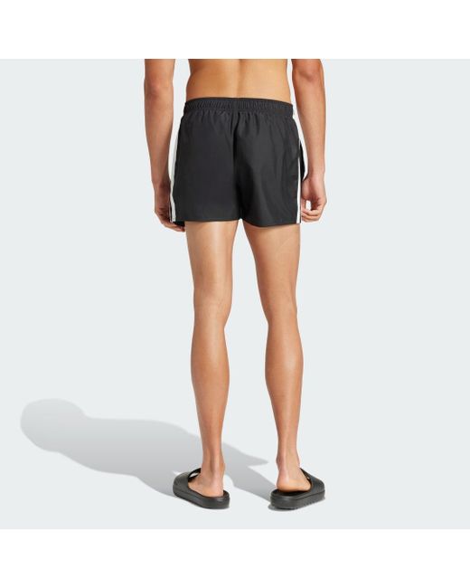 Adidas Blue Swimming & Lifestyle 3-Stripes Swim Shorts 3-Inch Jg1031 for men