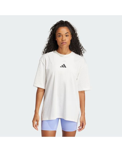 Adidas White Strength Graphic T-Shirt