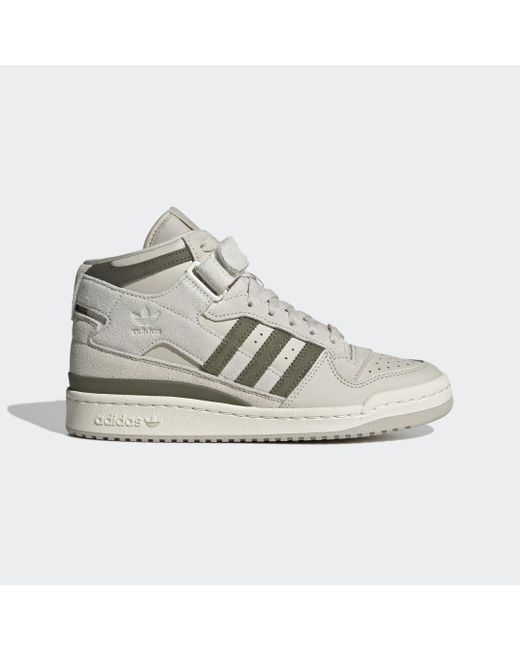 Adidas Gray Forum Mid Shoes