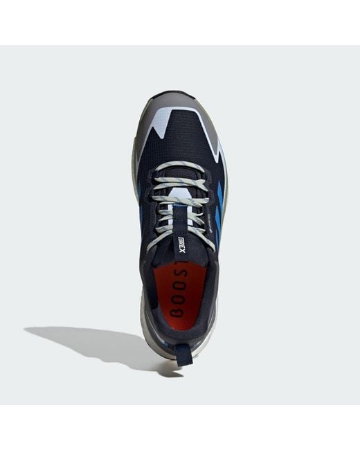 Adidas Blue Terrex Free Hiker 2.0 Low Gore-Tex Hiking Shoes for men