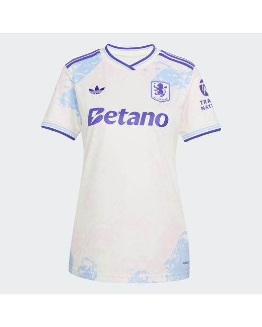 Adidas White Aston Villa Fc 25/26 Third Jersey