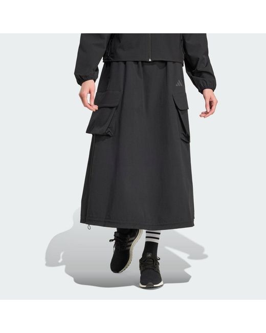 Adidas Black City Tech Cargo Skirt