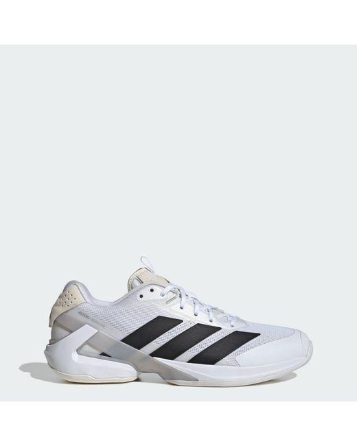 Adidas White Adizero Ubersonic 5 Tennis Shoes for men