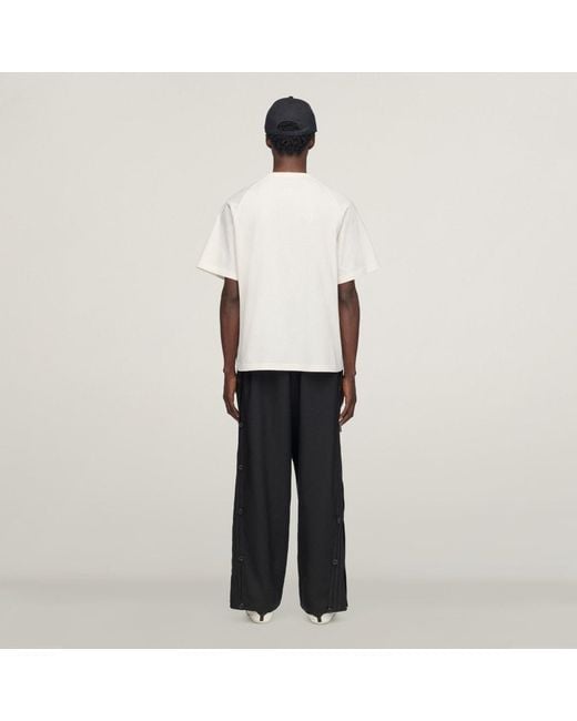 Adidas White Y-3 Boxy Short Sleeve Tee for men