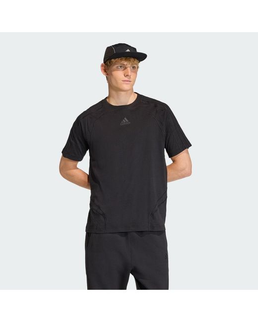 Adidas Black Cutline Regular T-Shirt for men