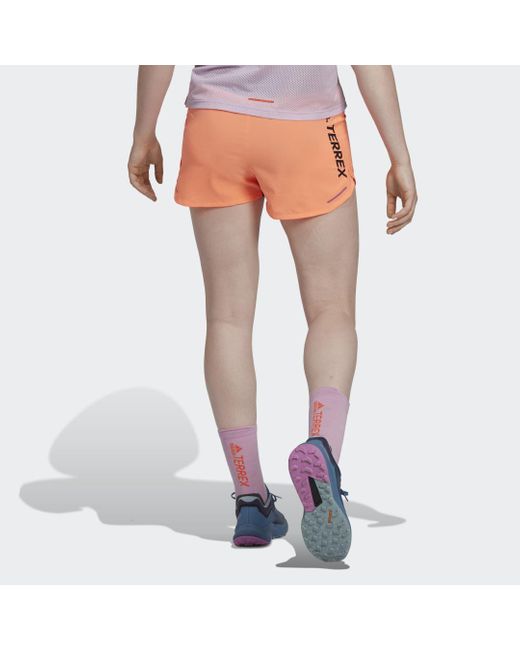 Adidas Orange Terrex Agravic Shorts