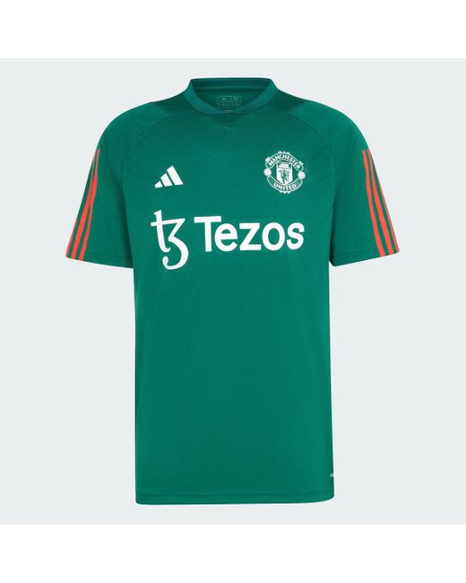 Adidas Green Manchester United Tiro 23 Training Jersey for men