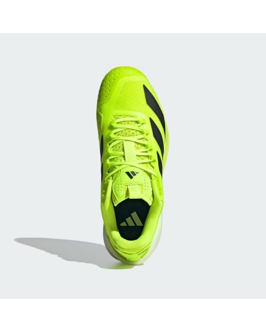 Adidas Yellow Adizero Cybersonic 2 Clay Tennis Shoes for men
