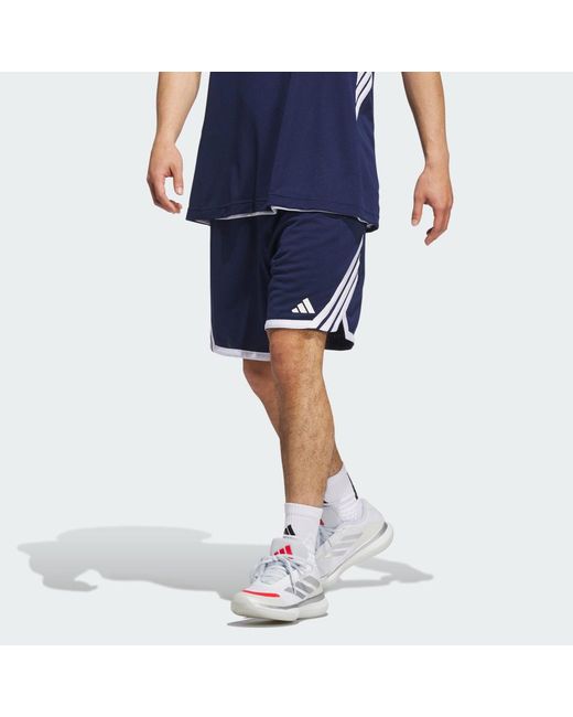 Adidas Blue 3G Speed Basketball Aeroready Shorts for men
