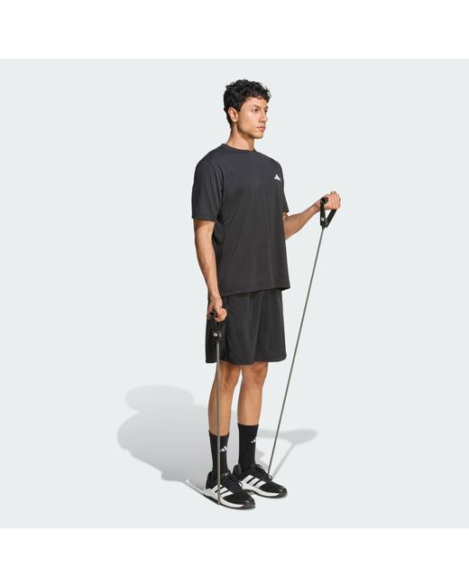 Adidas Black Workout Essentials Base Woven Short for men