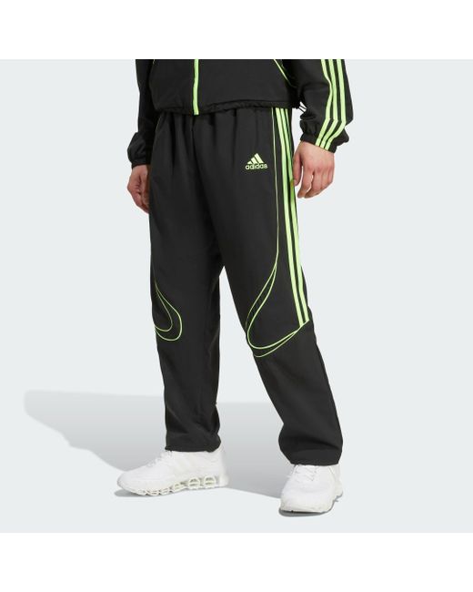 Adidas Black Teamgeist Adicolor Track Pants for men