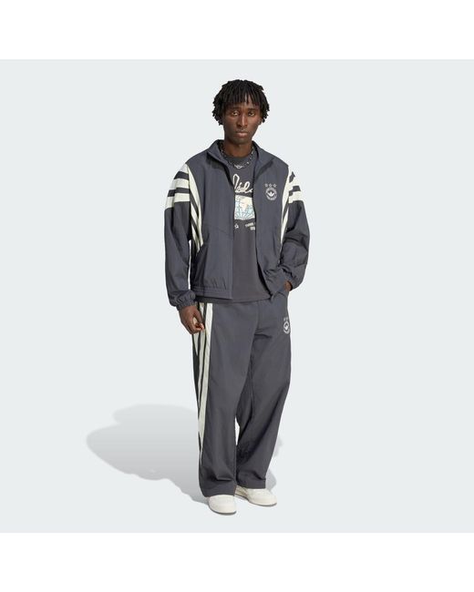 Adidas Gray Originals Santiago Track Pant for men