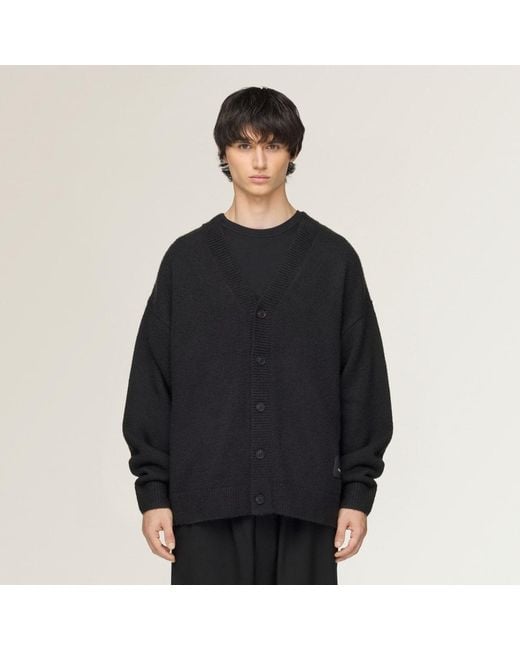 Adidas Black Y-3 Chito Graphic Knitted Cardigan