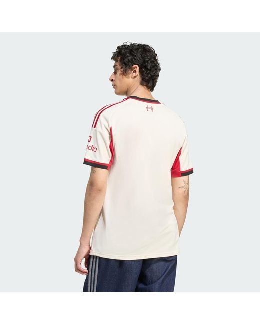 Adidas Red Football Liverpool Fc 25/26 Away Jersey Jv6487 for men