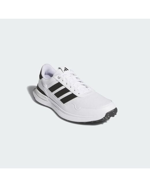 Adidas White S2G 26 Leather Spikeless Golf Shoes for men