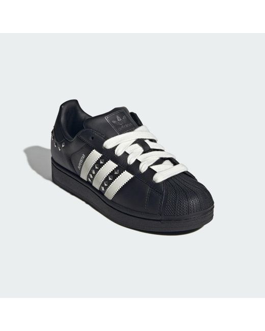 Adidas Black Superstar Ii Shoes