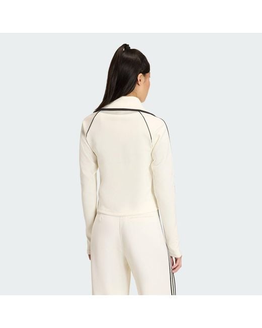 Adidas Natural Slim Fitted Firebird Track Top