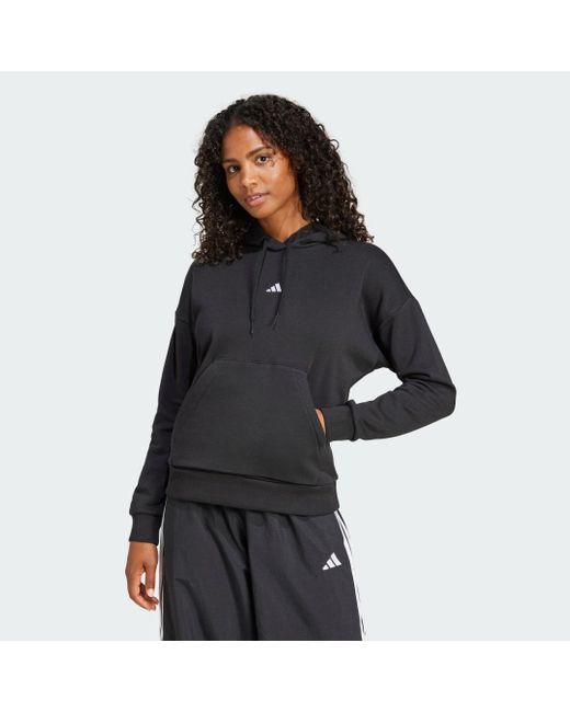 Sudadera Con Capucha Essentials Small Logo Feel Cozy Adidas de color Black