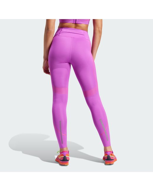 adidas By Stella Mccartney Truepace Long Running Leggings in Pink