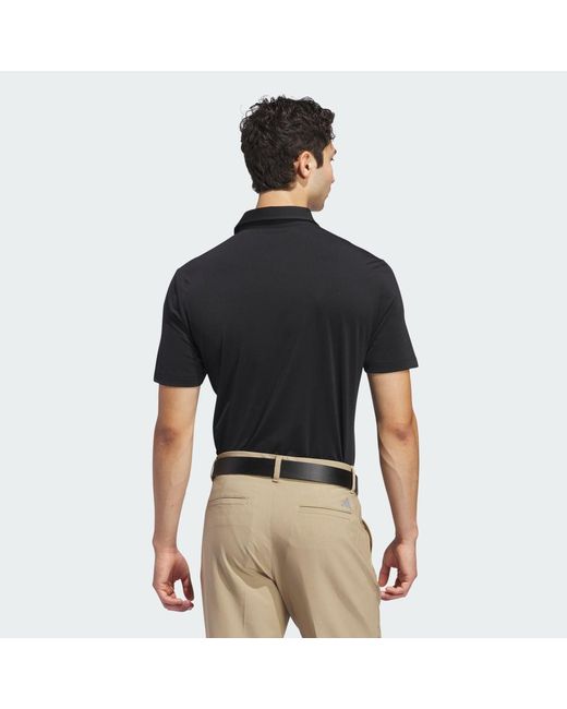 Polo De Color Sólido Ultimate365 Adidas de hombre de color Black