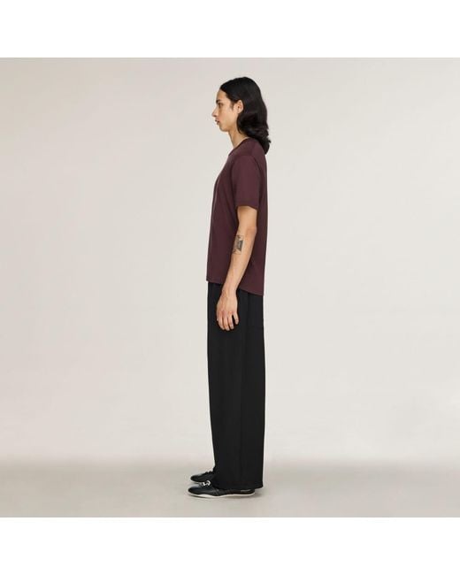 Adidas Black Y-3 Wool Straight Leg Trousers