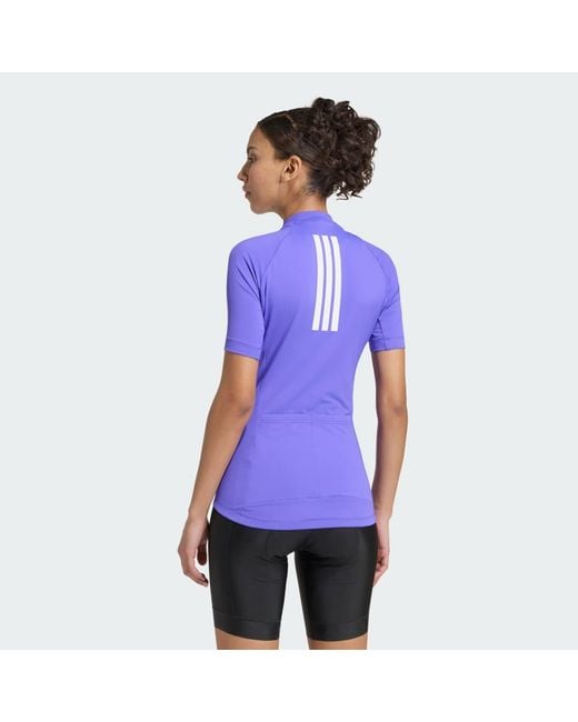 Adidas Purple Essentials Cycling Jersey