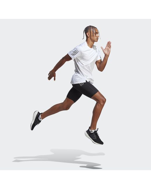 adidas Own The Run 1/2 Leggings in Black for Men