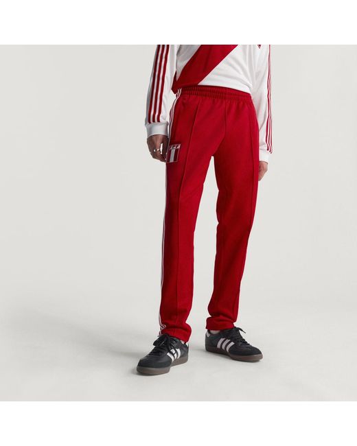 Adidas Red Peru Track Pants for men