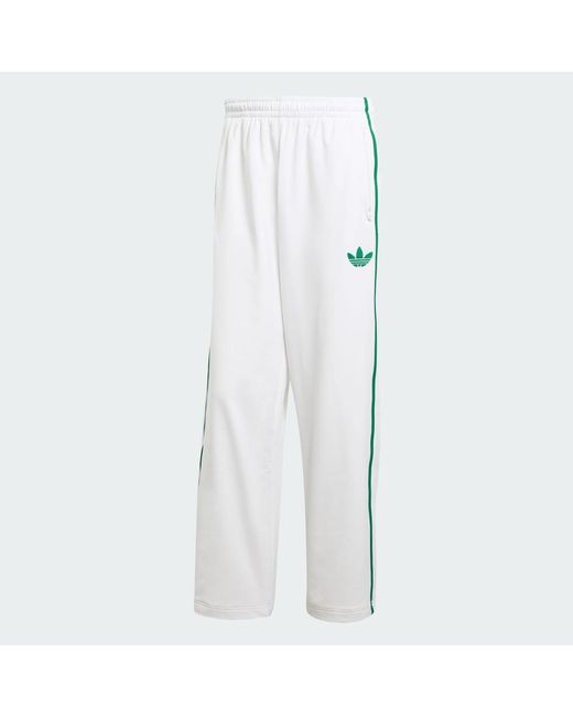 Adidas Originals White Tennis Woven Track Pants for men