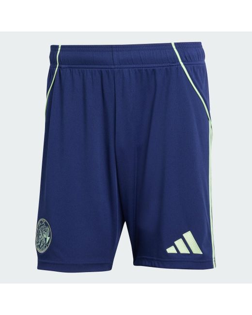 Adidas Blue Ajax Amsterdam 25/26 Away Shorts for men