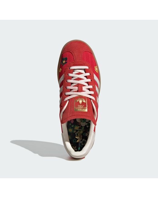 Adidas Red Gazelle Sneakers