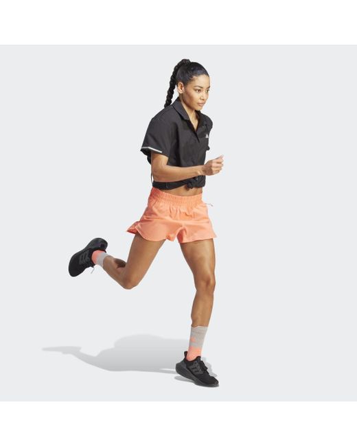Adidas Originals Orange Protect At Day X-city Running Heat.rdy Shorts