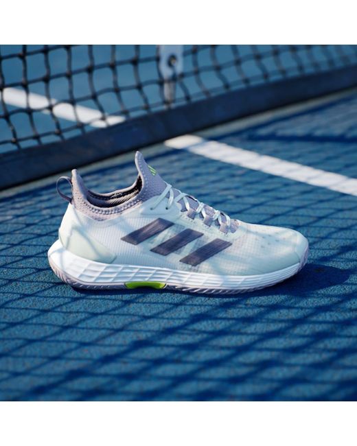 Adidas White Adizero Ubersonic 4.1 Tennis Shoes