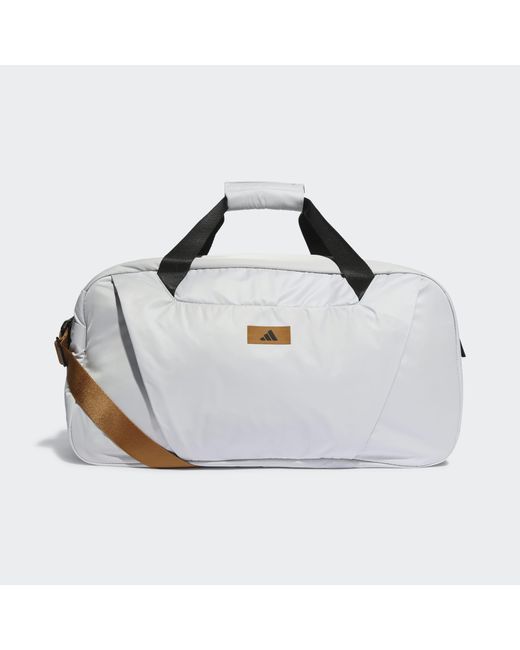 Adidas White Hiit Designed For Training Duffel Bag