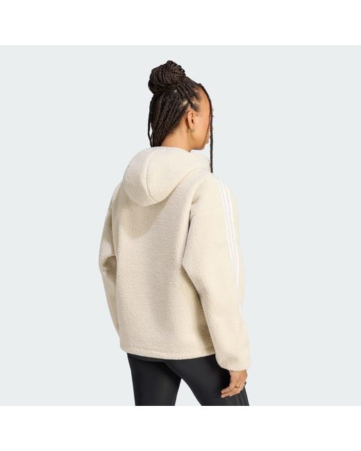Adidas Natural Originals By Jennie Fleece Hoodie Jacket