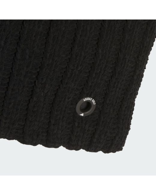 Adidas Black Chenille Cable-knit Neck Snood