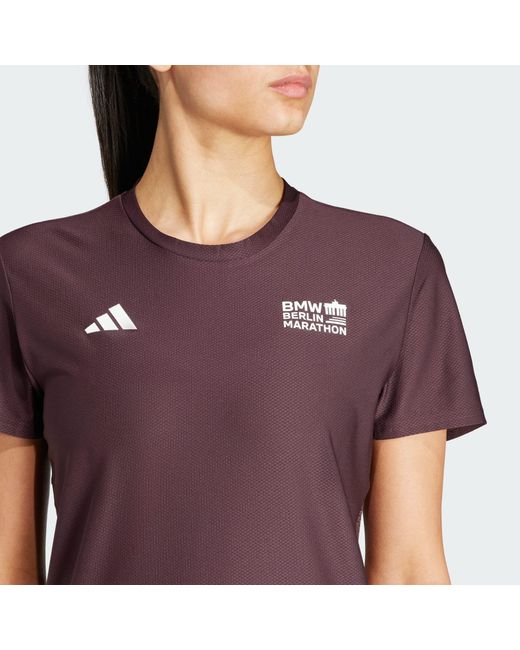 Adidas Purple Bmw Berlin-marathon 2023 T-shirt