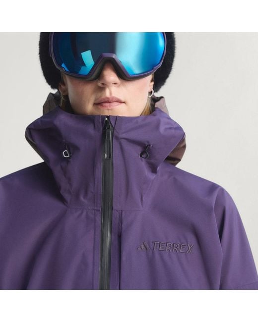 Adidas Purple Terrex Xploric 2 Layer Lined Climaproof Anorak