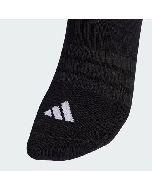 Adidas Black Cushioned Essentials Low Cut Socks 3 Pair Pack