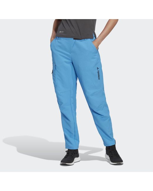 Adidas Blue Terrex Made To Be Remade Hiking Trousers