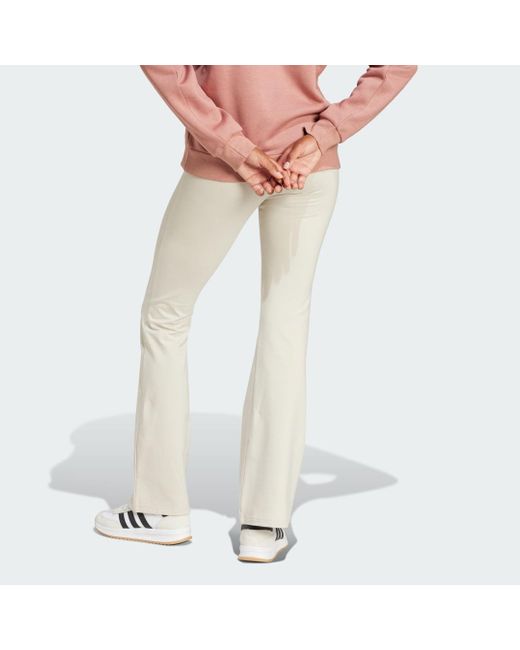 Adidas Multicolor Essentials Small Logo Flared Leggings