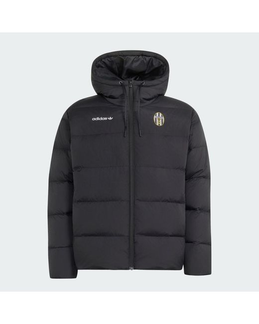 Adidas Blue Juventus Turin Climawarm 3 Stripes Puffer Down Hooded Jacket for men