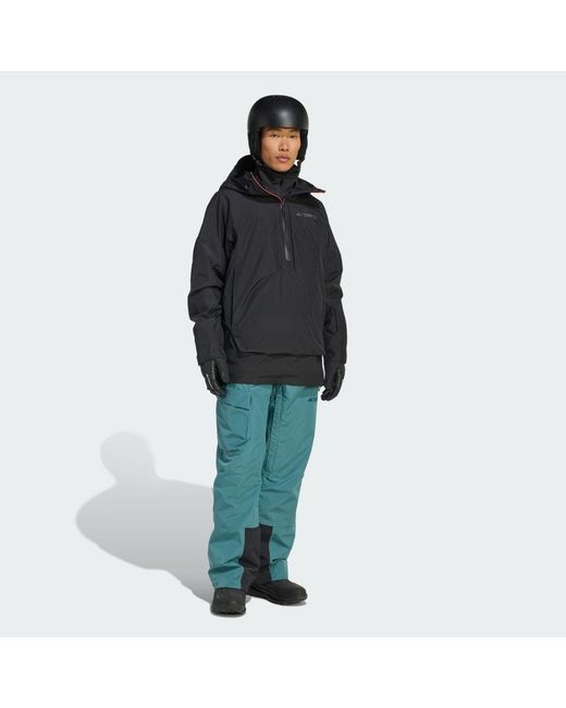 Adidas Blue Terrex Xploric 2 Layer Lined Climaproof Anorak for men