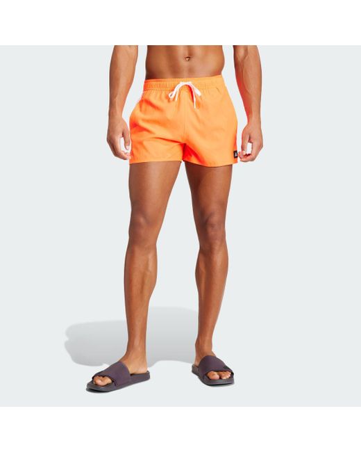Adidas 3-stripes Clx Zwemshort in het Orange voor heren