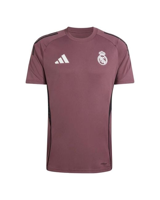 Adidas Purple Football Real Madrid Tiro 25 Competition Training Jersey Jz9009 for men