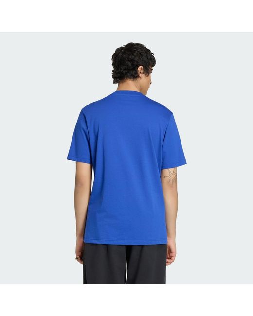 Adidas Blue Football Fifa World Cup 26 Italy T-Shirt Jz8918 for men