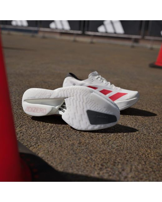 Adidas Red Adizero Adios Pro 4 Shoes for men