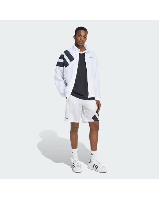 Adidas White Archive Blocked Track Top for men