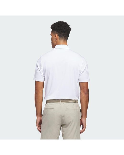 Adidas White Ultimate365+ Go-To Climacool Polo Shirt for men