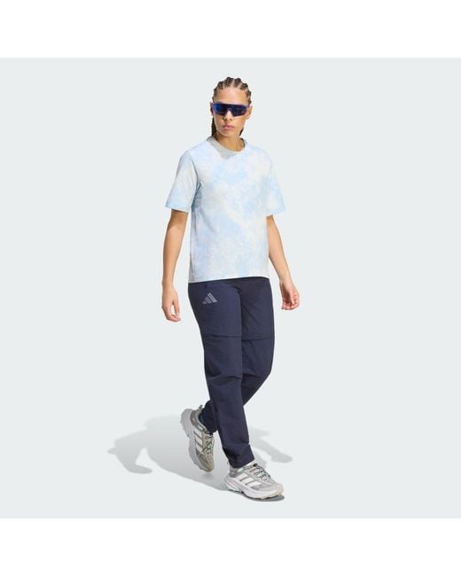Adidas Blue Terrex Xperior Utilitas Clima365 Zip-Off Tracksuit Bottoms